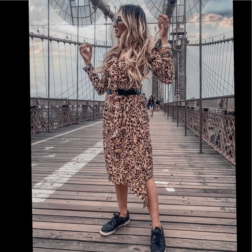 Leopard print dress